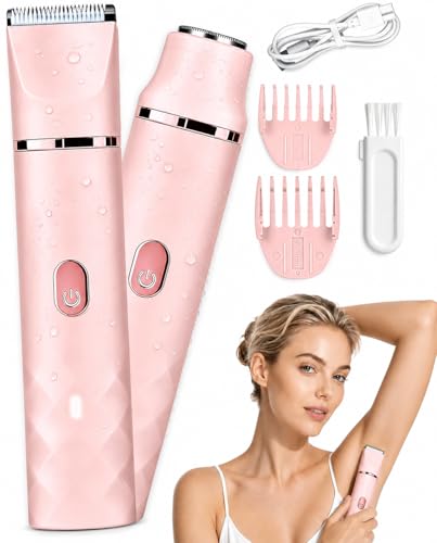 Afeitadora recargable para línea de bikini con hoja de cerámica de alta precisión ergonómica