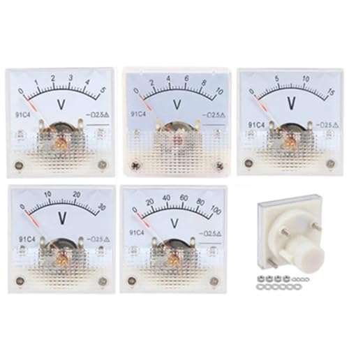 Voltmètre à aiguille CC pour projets électroniques DIY et montages 3V