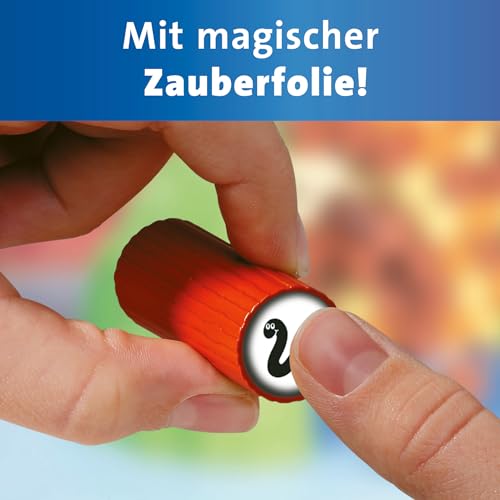 Ravensburger 22246 - Billy Biber - Geschicklichkeitsspiel für ruhige Hände - Spiel für Kinder ab 4 Jahren, Familienspiel für 1-4 Spieler - magische Zauberfolie