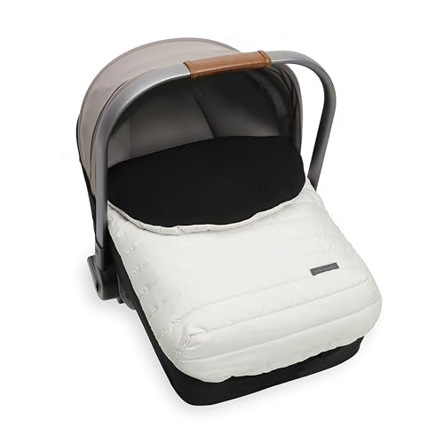 Image of Little Unicorn Winter Car Seat Cover | Premium Insulated Fabric | Universal Fit & Easy to Install | Travel Bag Included (Pearl)