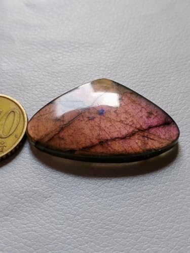 Cabochon labradorite violette naturelle, pierre pour bague artisanale - 3