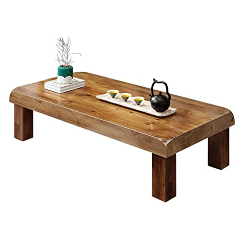 Mesa tatami de café japonesa de madera maciza moderna para salón pequeño 2