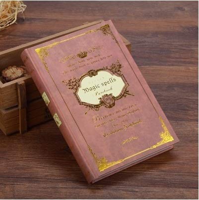 Spells Book magique vintage rouge A5 couverture rigide 160 feuilles, idée cadeau idéale