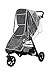 First Essentials Stroller Rain Cover Universal, Baby Travel Weather Shield, Windproof Waterproof, Protect from Dust Snow (Clear)
