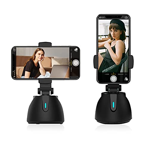 Smart Portable Selfie Stick,360°Rotation Auto Face Object Tracking Camera Tripod Holder Smart Shooting for All iPhone Android