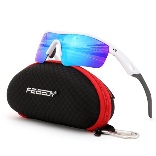Image of FEISEDY Kids Polarized Sports Sunglasses, TR90 UV400 Baseball Cycling