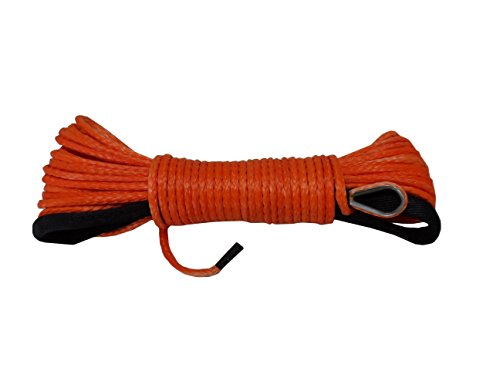 Sangle de remorquage orange haute visibilité, corde de treuil synthétique robuste - 2