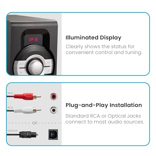 Image of Acoustic Audio by Goldwood AA5240 Home Theater 5.1 Bluetooth Speaker System with USB and SD Inputs, Black