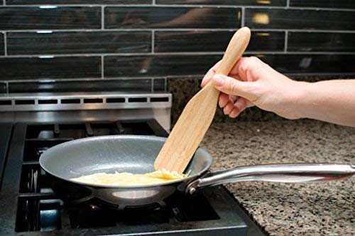 Crate Collective - Best Kitchen Utensils and Accessories - Wooden Spoons for Cooking - 4 Piece Bamboo Spurtle Set (13-Inch Spurtle, 11-Inch Slotted Spurtle, 9-Inch Spurtle, and 9-Inch Spreader) - Thumbnail 3