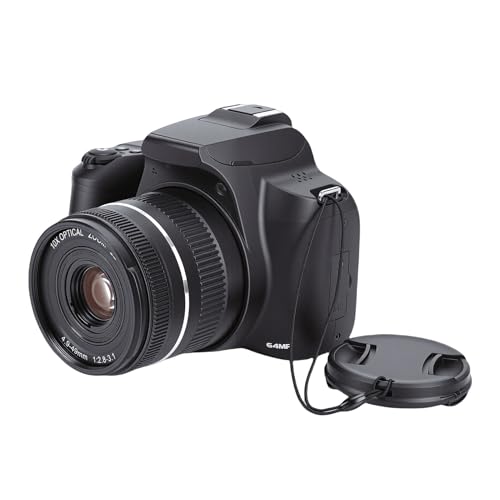 Jectse Cámara Digital para Fotografía, 4K 64MP UHD Vlogging Cámara con Pantalla de 3 Pulgadas, Zoom 40X WiFi Autofocus Compacta de Apuntar y Disparar para Viajes Estudiantes
