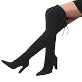 ❤【Anlass】: Vielseitiger Stil: Tragen Sie diese Stiefel zu Kleidern, kurzen Röcken und Jeans für einen lässig-schicken Look. Diese Stiefel sind perfekt für Shopping, Dates und Partys.