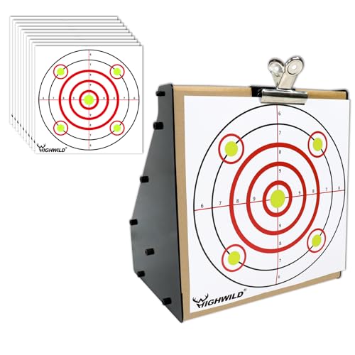 Highwild Bullet Trap Box Rated for .22/.17 Caliber (Rimfire Only) - Air Rifle Pellet Gun Targets - Paper Shooting Training Target for Indoor Outdoor