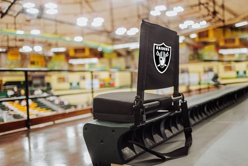 picnic time nfl unisex-adult nfl gridiron stadium seat lightweight portable folding chair for bleachers and benches