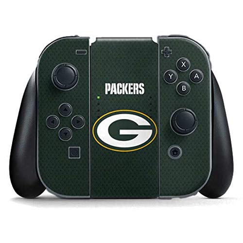 Skinit Decal Gaming Skin Compatible with Nintendo Switch Joy Con Controller - Officially Licensed NFL Green Bay Packers Team Jersey Design