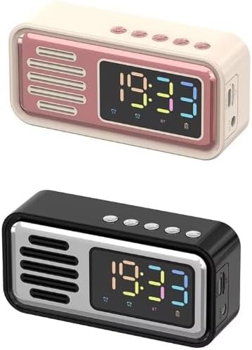 PSM Retro Mini Bluetooth Speaker and Alarm Clock
