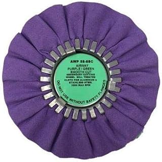 Zephyr Products AWP 58-8 SC Purple/Green Smooth Cut Airway Buffing Wheel