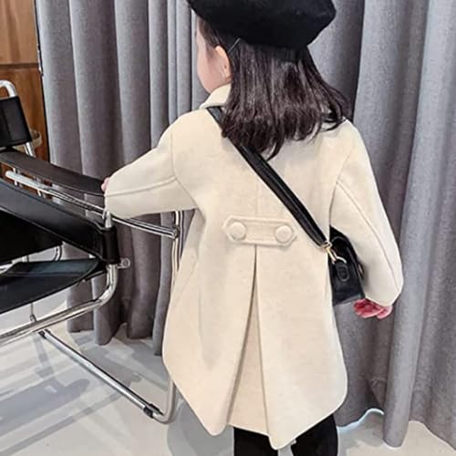 Toddler Baby Girl Winter Coat Dress Coat Warm Jacket Long Sleeve Button Trench Coat Kids Peacoat Outwear Clothes4