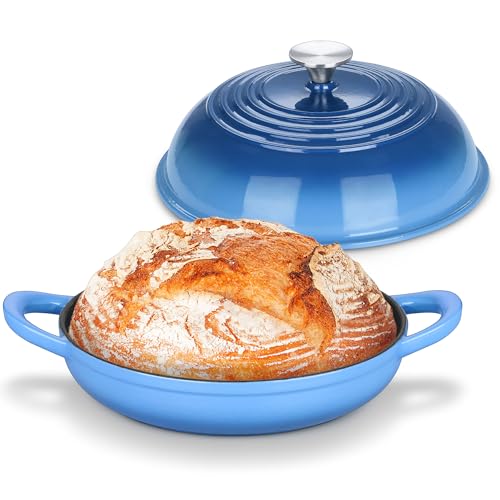 Comparison: Best Ovens For Baking Bread 10 Bread Dutch Oven for Sourdough Baking (5.5 QT), Joyfair Enameled Cast Iron Dutch Oven Pot with Lid, Sourdough Bread Pan with Heavy Duty Dual Handles, Non-Stick & Even Heat, Oven-safe up to 500°F, Blue