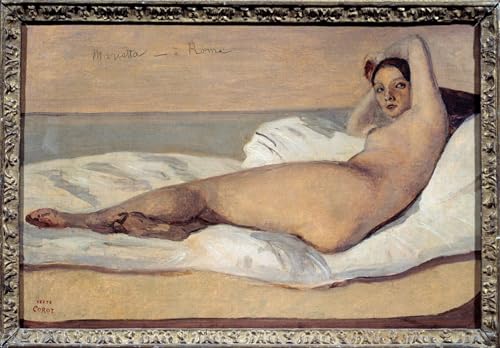 Peinture affiche Corot Mariette 60x90cm | Impression graffiti art mural premium