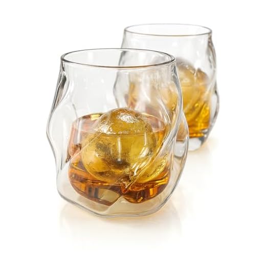 James Bentley Whiskey Glasses set + FREE Ice Ball Molds for whisky glasses set, Tumblers for Drinking Scotch, bourbon, Luxury Gift Set
