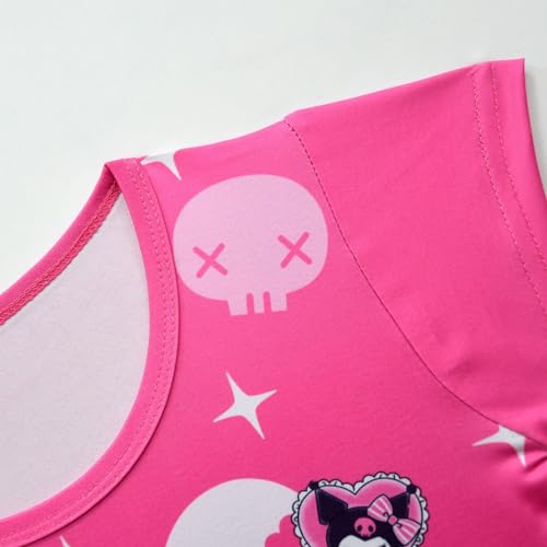 Princess Peach Nightgowns Little Girls Casual Kuromi Dress Princess Peach Pajamas4