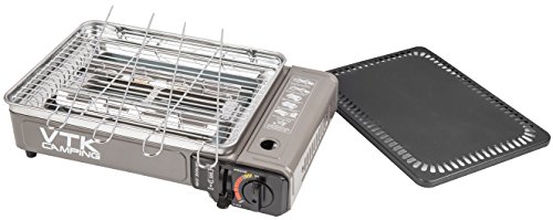 Camping, SuperCook Duo, Tragbarer Gasgrill & Plancha, 2200W, …