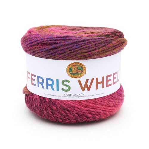 Image of Lion Brand Yarn, Muticolor Ferris Wheel Yarn for Knitting, Crocheting, and Crafts, Pink Marmalade, 1 Pack
