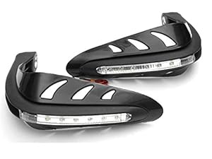 Meenu Arts Motorcycle Handguards with Led Light for 7/8
