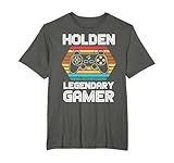 HOLDEN Legendary video gamer custom name personalized gaming T-Shirt