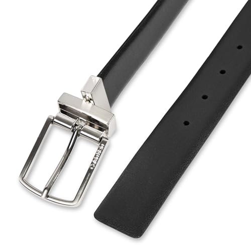 Image of Calvin Klein Men's Reversible Leather Belt - 2‑in‑1 Versatile Modern Style