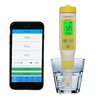 YINMIK Digital PH Meter, Smart Bluetooth PH Tester with ATC, Water ...