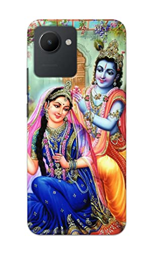 Image of PRINTFIDAA Printed Hard Back Cover Case for Realme C30 | Realme C30s Back Cover (Radha Krishna) -1803