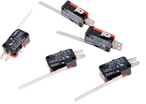 Micro-interrupteurs V-153-1C25 de précision à long levier rigide pour électronique de mesure