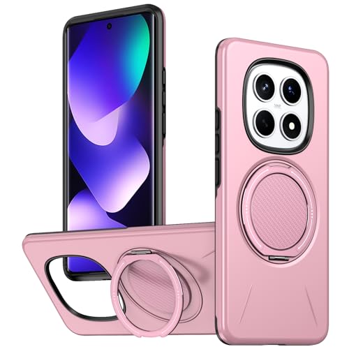 �X�}�z�P�[�X �Ή��@�� for Redmi Note 15 Pro Plus 5G,�Ή��@�� for Xiaomi Poco M8 Pro�y���C�����X�[�d�E�ԍڗp�}�O�l�b�g�}�E���g�E�X�^���h�@�\�E�����h�~�@�\�t�� TPU+PC 2-in-1�zPink