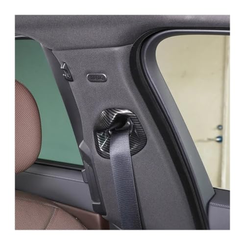 Decoración de la cubierta del cinturón para BMW Serie 7 G70 2023-2025, plata 5