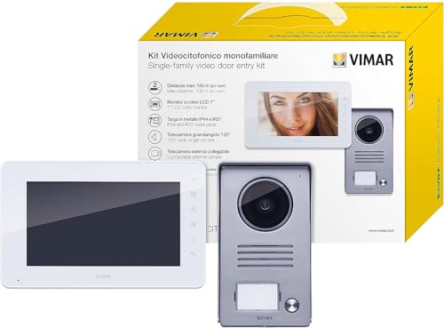 Kit Videocitofono 7 Pollici LCD Vivavoce Monofamiliare...