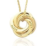 CENTIME Mom Necklace, Mother of 4, Kids names necklace, Mom Birthday Gift, Mother child necklace,...