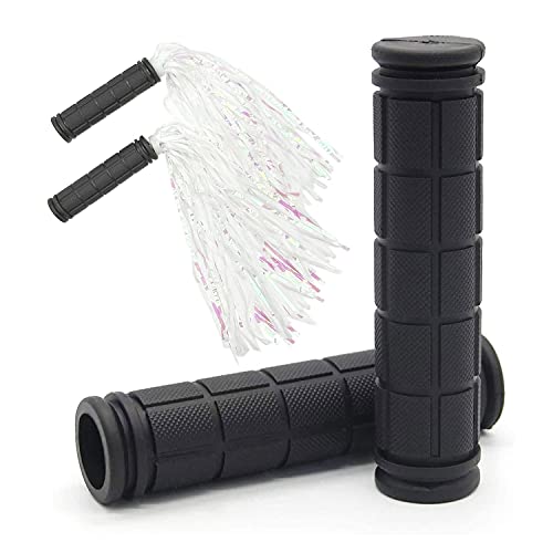 Bike Handle Grips with Tassel Streamers for Girls Boys and Red & Streamers - Picture 10 of 66