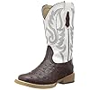 Roper Square Toe Faux Ostrich Western Boot