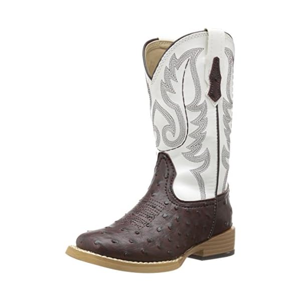 Roper Square Toe Faux Ostrich Western Boot
