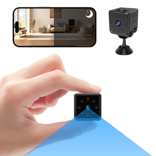 Opiniones de Camaras de Vigilancia Inalambricas favoritos de las personas. 49 Mini Cámara WiFi, HD 1080P Mini Cámara de Seguridad Visión Nocturna y Detección de Movimiento, Pequeña Cámara WiFi Inalámbrica Interiores Exteriores, Cámara de Vigilancia...