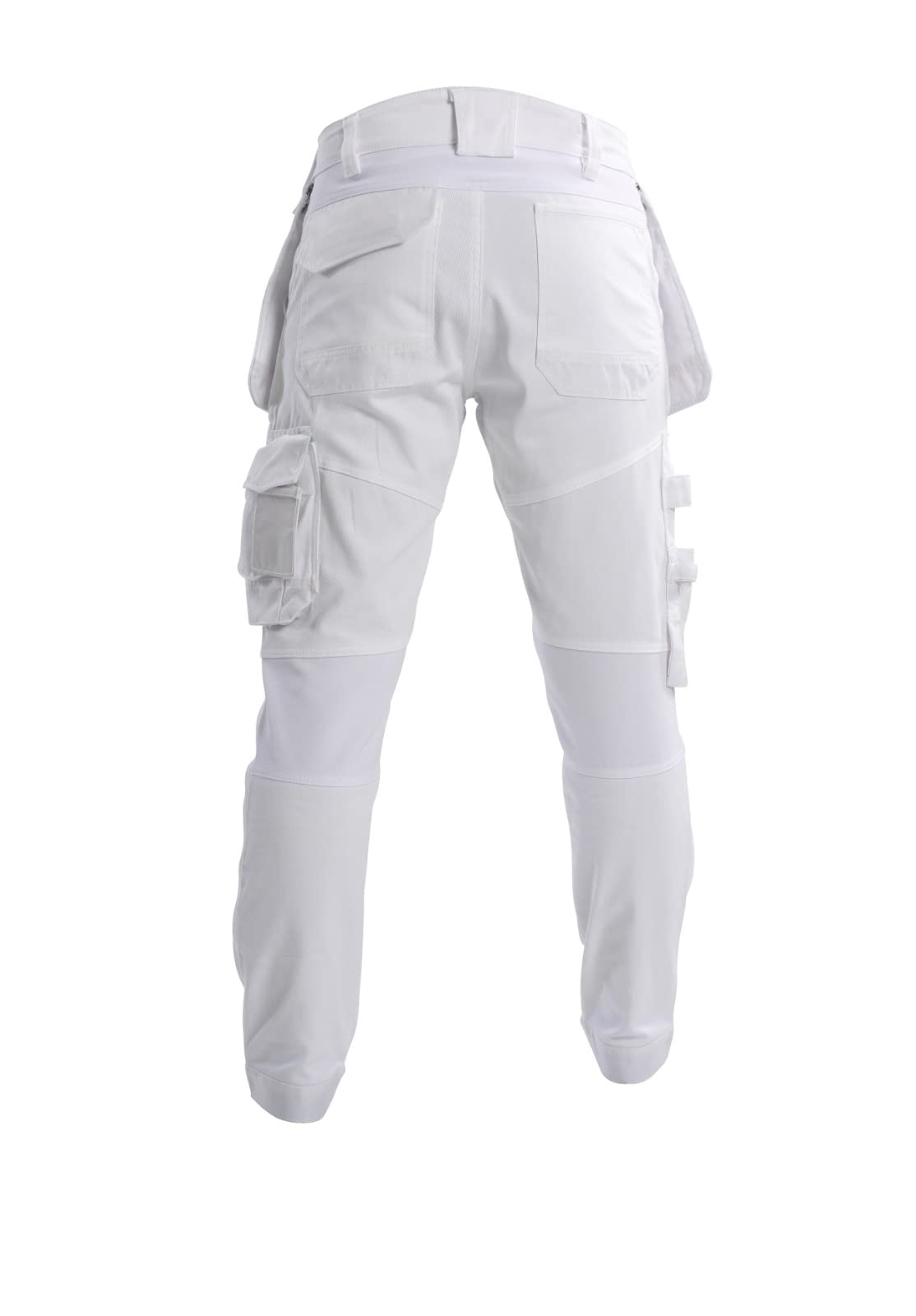 Bitco BTC16W Pantalones de Pintor elásticos Pantalones de Trabajo para Hombres - Bolsillos para Rodilleras repelentes al Agua y al Aceite Reforzados con Cordura®