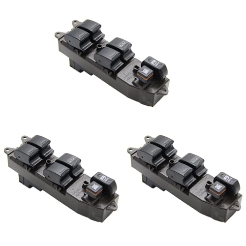 Commande de fenêtre pour Vios 84820-33230 lot de 3 interrupteurs poussoir pour habitacle