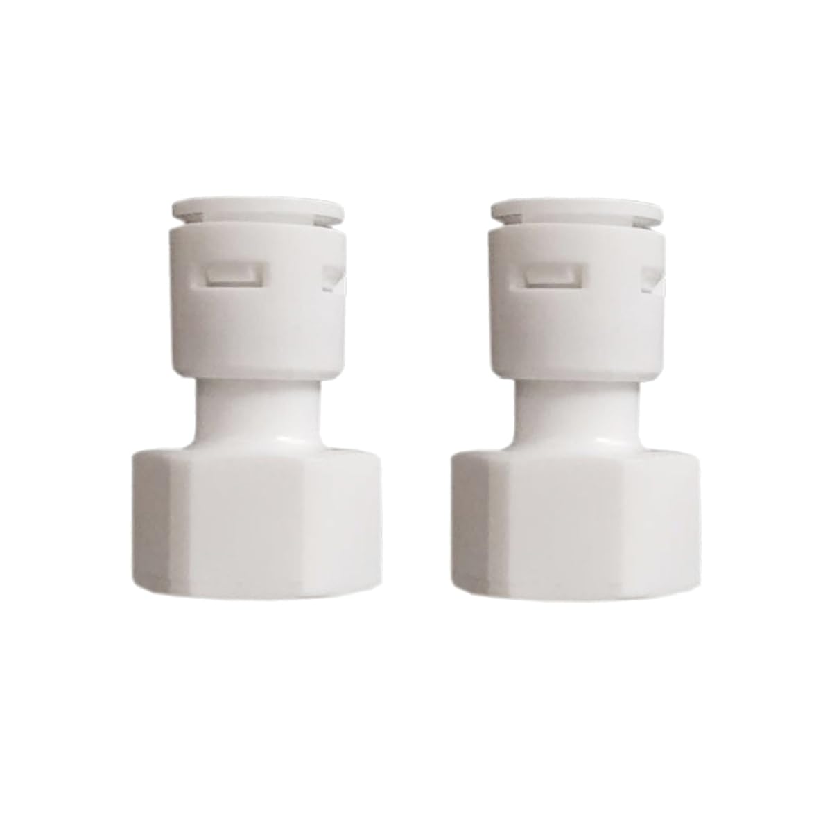 2 Pieces 1/2" to 3/8" Straight Quick Connector, Water Filter Tube Fittings Water Purifier Replacement Accessories