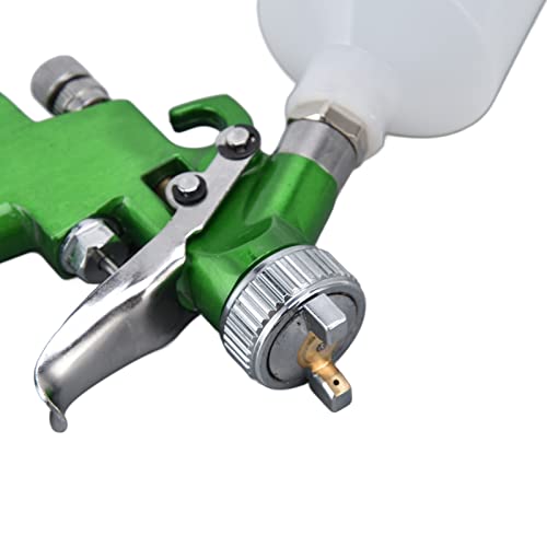 Air Spray Gun, Automotive Paint Sprayer Gravity Aluminum Pneumatic Spray Guns Nozzle Set Undercoating Cup Clean Brush Handheld Painting Sprayable Truck Bed Liner Coating Chip Guard Cars Primer 100Ml #TOP3