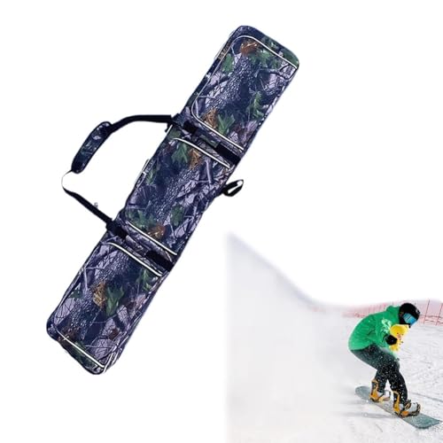 KK-GAL Large Ski Backpack, Multi Ski/Snowboard Carrying Backpack, Double Layer Storage Ski Equipment Organizer, Ski Gear Bag & Snowboard Boot Bag, Snowboard Backpack for Skiing Accessories,166cm