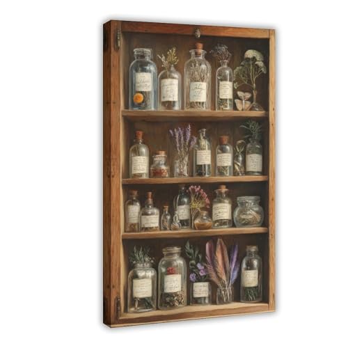 SWDXA Botanical Cabinet of Curiosities Cottagecore Wonders Vintage Nature Decor