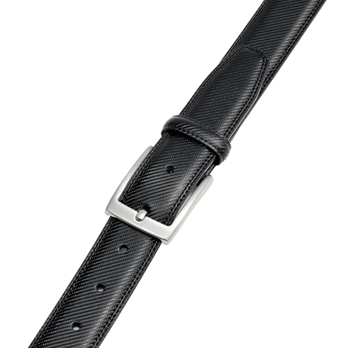 Image of MILORDE Men's Genuine Leather Dress Belt, Handmade, 100% Cow Leather, Fashion & Classic Designs for Work Business and Casual
