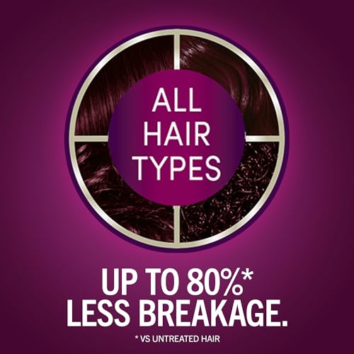 Schwarzkopf Keratin Color Permanent Hair Color, 1.8 Ruby Noir, 1 Application - Professionally Inspired Permanent Hair Dye, for up to 80% Less Breakage vs Untreated Hair and up to 100% Gray Coverage - Image 5