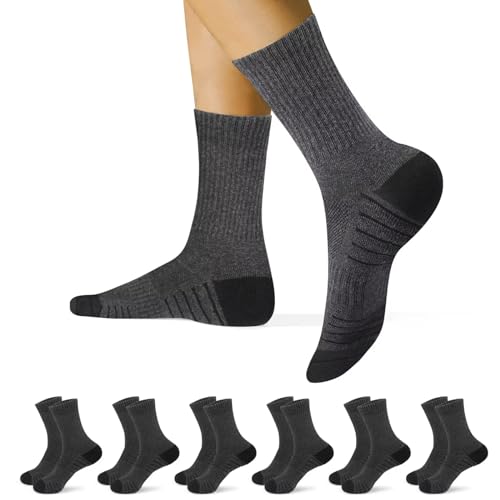 BLITZSOX Herren Sportsocken 6er Pack - Atmungsaktiv Mit Extra-Dämpfung